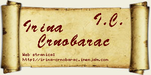 Irina Crnobarac vizit kartica